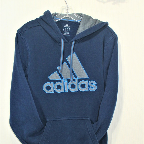 ADIDAS Men's Logo Pullover Hoodie=SZ SMALL - Picture 2 of 5